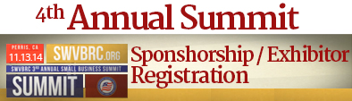 Sponsor and register your exhibit for the 4th Annual Small Business Summit in Perris, CA