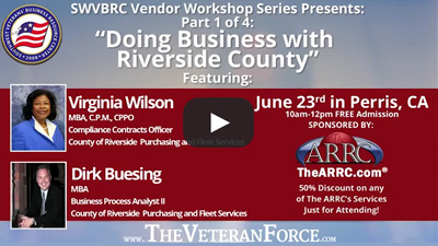 SWVBRC Vendor Workshop Series: 