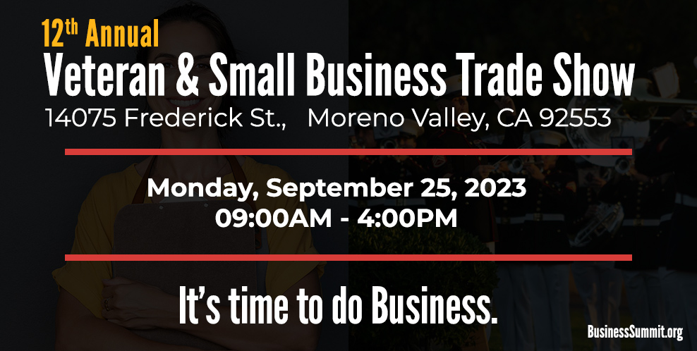 12th Annual Veteran and Small Business Trade Show - Tuesday, September 25, 2023